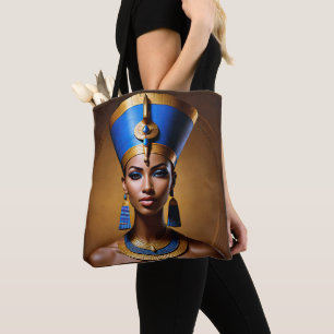 “Queen Nefertiti” Beautiful Ancient African Queen Tote Bag