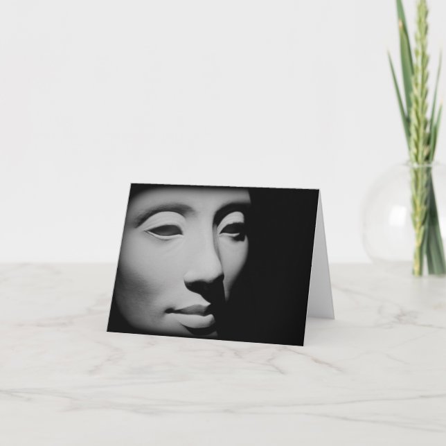 Queen Nefertiti, Womans Face Custom Cards (Front)