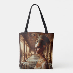 Queen of Ancient Egypt Majestic Royal Art Design  Tote Bag