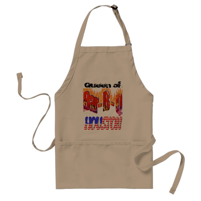 Queen of Bar-B-Q in Huston Standard Apron (Front)