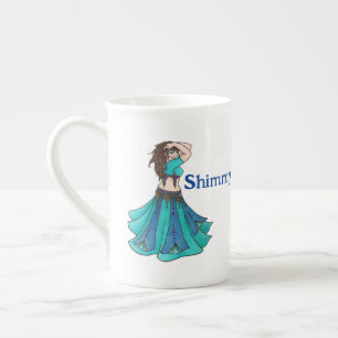 Queen of Beledi Belly Dancer Bone China Mug