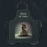 Queen of Cakes Frankenstein Themed Cake Apron<br><div class="desc">A cute apron for a Queen of Cakes featuring a Frankestein themed cake. Customise it with any text.</div>