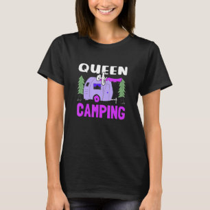 Queen Of Camping Camper Women Girls T-Shirt