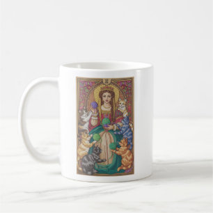 Queen Of Cats Tarot Card Mug