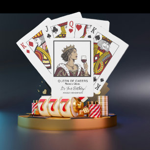 Queen of Cheers Birthday Playing Cards   Raise