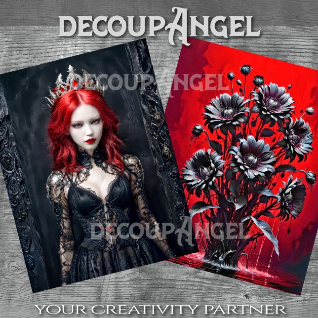 Queen of Darkness - Decoupage - Tissue Paper (Creator Uploaded)