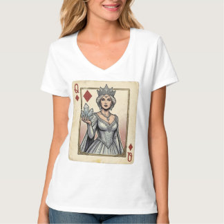 Queen of Diamonds: Crystal Crown T-Shirt
