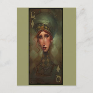 Queen of Diamonds Postcard