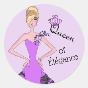 "Queen of Elegance" Stickers