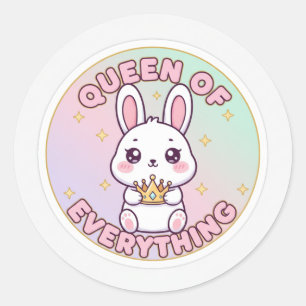 Queen of Everything Classic Round Sticker