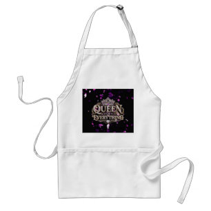 Queen Of Everything Crown Standard Apron