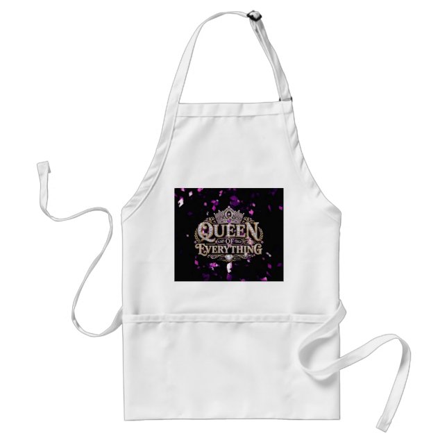 Queen Of Everything Crown Standard Apron (Front)