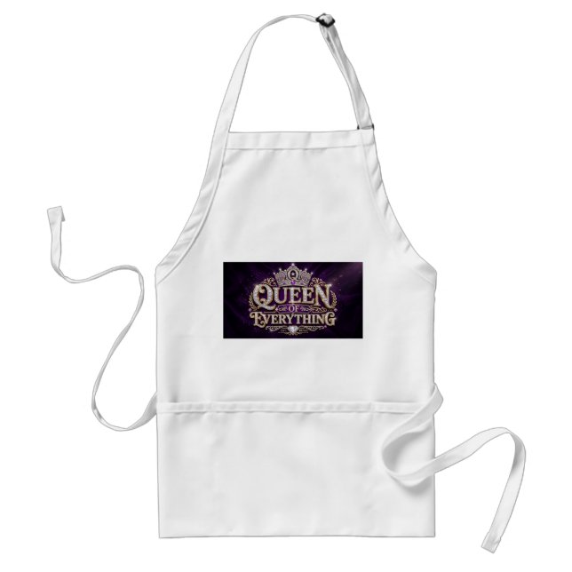 Queen Of Everything Crown Standard Apron (Front)