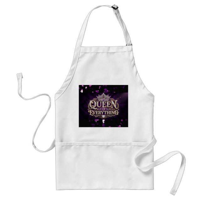 Queen Of Everything Crown Standard Apron (Front)