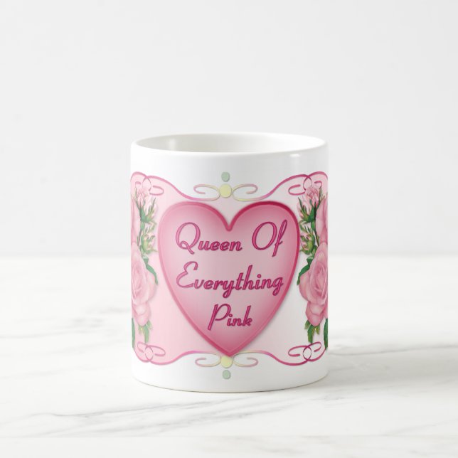 Queen of Everything Pink Mum Coffee Mug (Center)