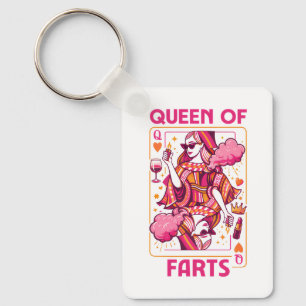 Queen Of Farts Royal Flatulence Humor Fart Key Ring