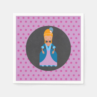 Queen of France girl birthday party Napkin