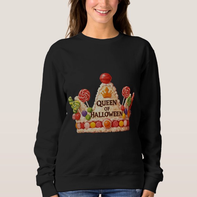 Queen of Halloween Candy Cake Sweatshirt (Front)