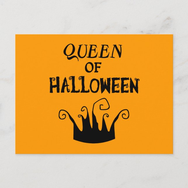 Queen of Halloween Postcard (Front)
