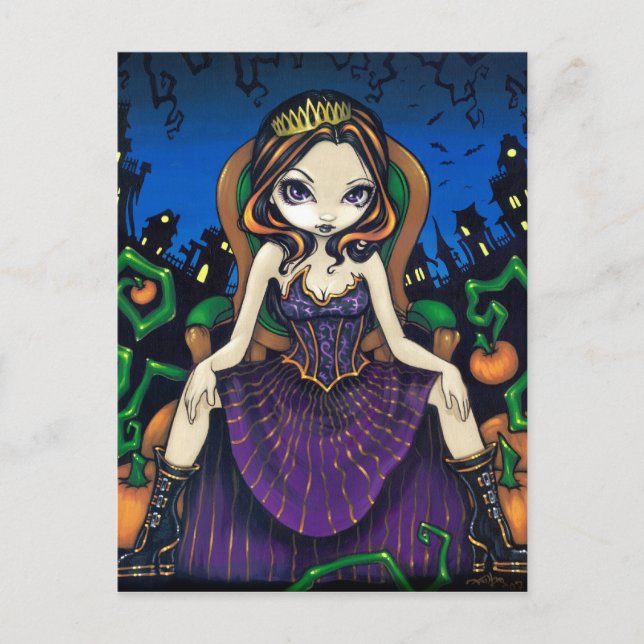 "Queen of Halloween" Postcard (Front)