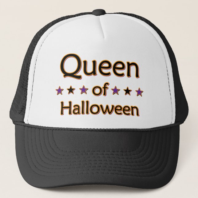 Queen of Halloween Trucker Hat (Front)