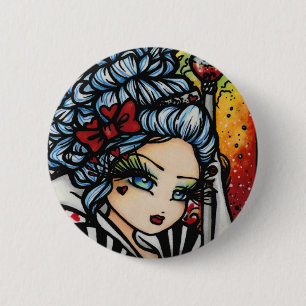 Queen of Hearts Alice Valentine Fairy Fantasy 6 Cm Round Badge
