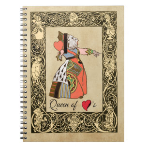 Queen of Hearts , Alice's Adventures in Wonderland Notebook