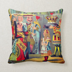 Queen of Hearts and Alice Cushion