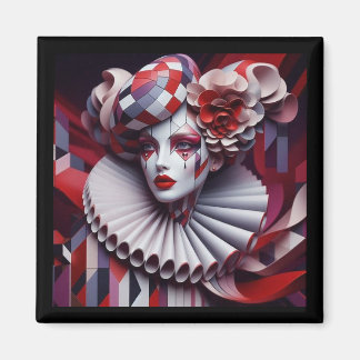 "Queen of Hearts – Artistic Magnet" Magnet