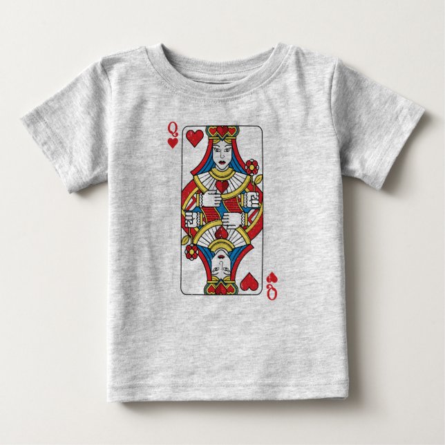 Queen of Hearts Baby Tee (Front)