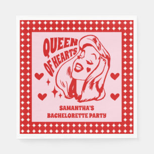 Queen of Hearts Bachelorette Party Napkin