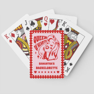 Queen of Hearts Bachelorette Party Playing Cards