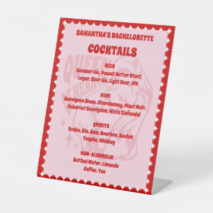 Queen of Hearts Bachelorette Party Tabletop Sign