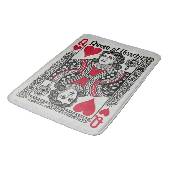 QUEEN OF HEARTS BATH MAT (Angled)