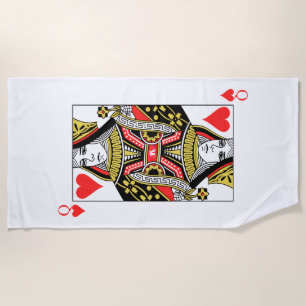 Queen of Hearts Beach Towel