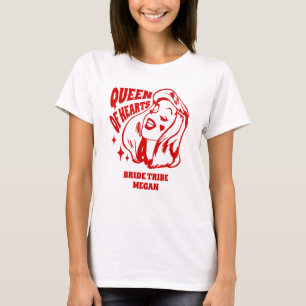 Queen of Hearts Bride Tribe Friends T-Shirt