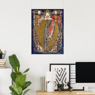 Queen of Hearts by Margaret Macdonald Mackintosh Poster