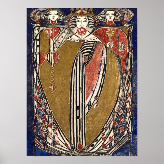 Queen of Hearts by Margaret Macdonald Mackintosh Poster (Front)