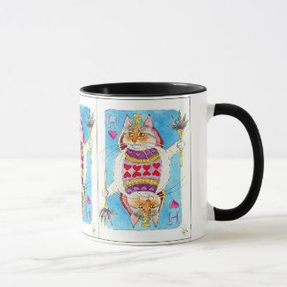 Queen of Hearts cat mug