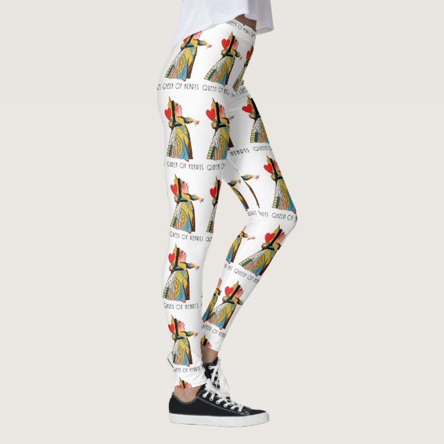 Queen of Hearts Classic Alice in Wonderland Leggings (Right)