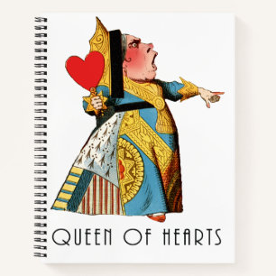 Queen of Hearts Classic Alice in Wonderland Notebook