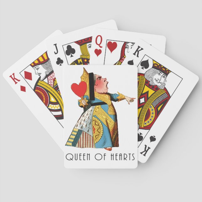 Queen of Hearts Classic Alice in Wonderland Playing Cards (Back)