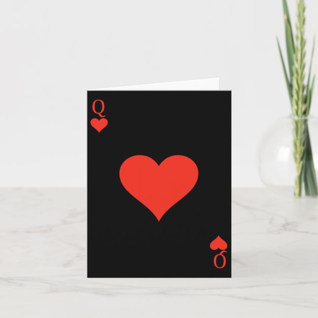 Queen Of Hearts Costume Deck Of Cards Playing Card (Front)