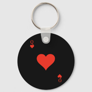 Queen of Hearts Costume Deck of Cards Playing Card Key Ring