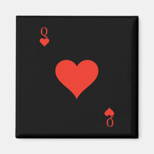 Queen of Hearts Costume Deck of Cards Playing Card Magnet