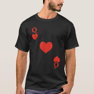 Queen of Hearts Costume Halloween Deck of Cards Ma T-Shirt