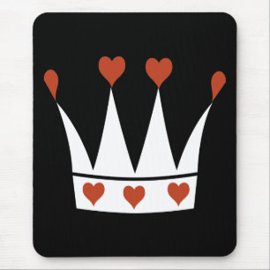 Queen of Hearts Crown Mouse Pad