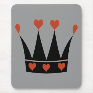 Queen of Hearts Crown Mouse Pad