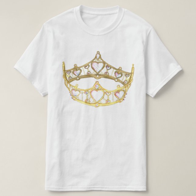 Queen of Hearts crown t-shirt (Design Front)