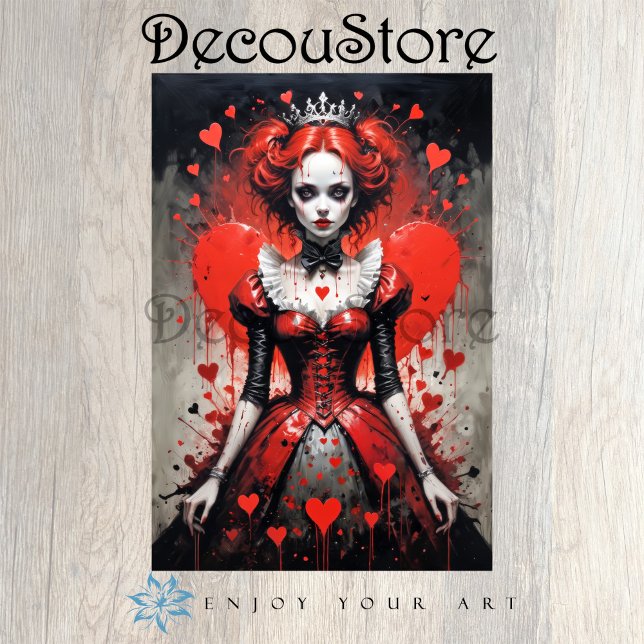 Queen of Hearts Decoupage Tissue Paper (Creator Uploaded)